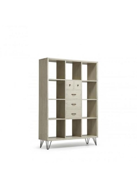 Libreria Muria 2+3 cajones y 10 huecos 115x35x167 Ref. 1046/309107 Moycor