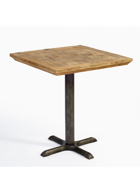 Mesa mosaico madera reciclada. Ref: 1283/EM1003. Crisal Decoraion 