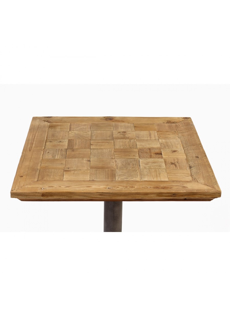 Mesa mosaico madera reciclada. Ref: 1283/EM1003. Crisal Decoraion 