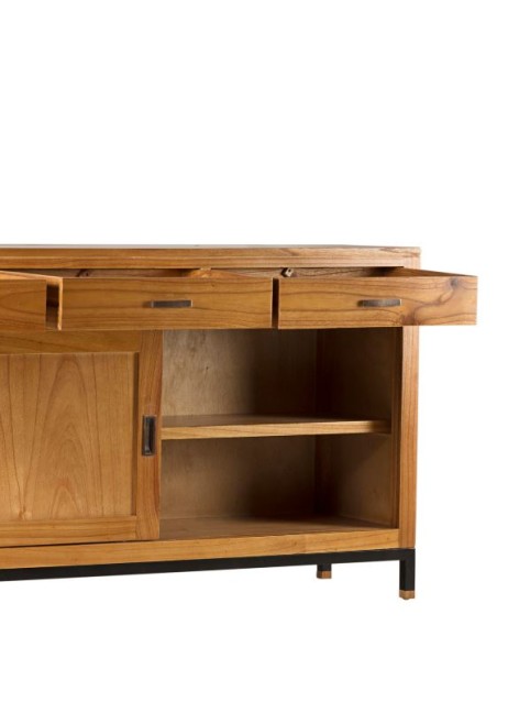 Buffet Madhu  3 cajones y 2 puertas correderas 180x45x90 Ref. 1046/315003 Moycor 2