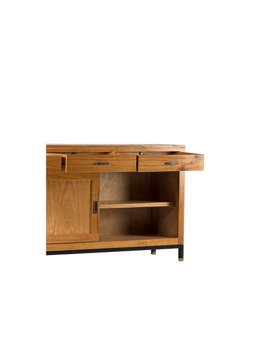 Buffet Madhu  3 cajones y 2 puertas correderas 180x45x90 Ref. 1046/315003 Moycor