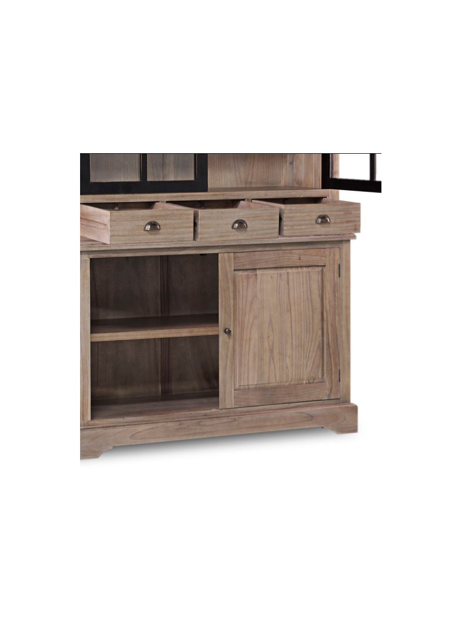 Vitrina Siena 3 cajones y 4 puertas 130x40-47x215 Ref. 1046/316004 Moycor