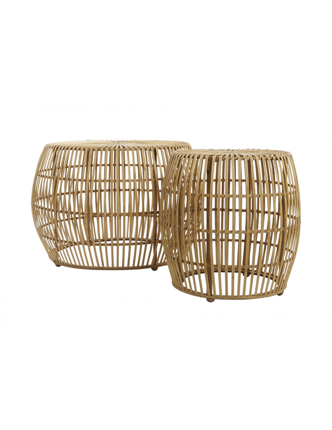 mesa centro set 2 bambu 70x70x50 natural ref 1244mb 203053 item