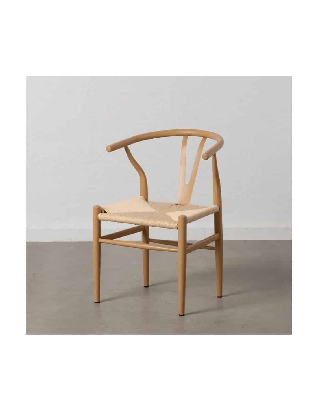 silla natural metal salon 54x53x75 ref 1100609465